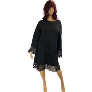 ASOS Black and Polka Dot Dress